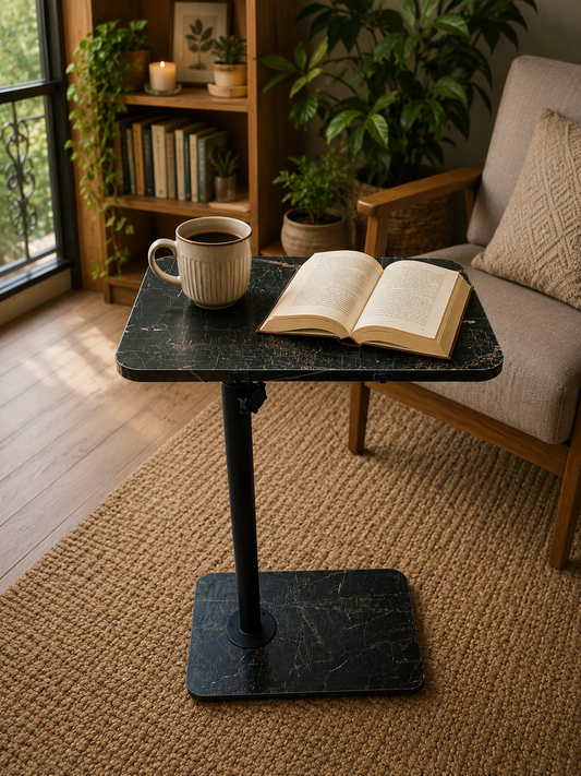 Adjustable laptop, reading, eating C shape table